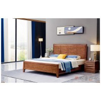 世華現代輕奢紅檀木家具：2038#大床、005#床頭柜