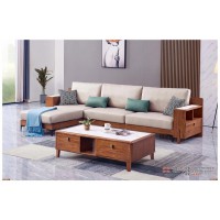 世華現代輕奢紅檀木家具：9013#轉角沙發、9013#長茶幾