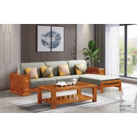 百福源康金絲檀木家具：8893#轉角沙發 冬夏兩用、8905#長茶幾