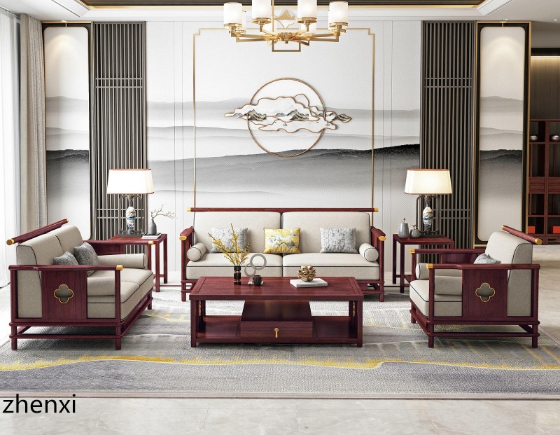 赤金檀木時尚新中式家具3