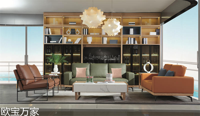 歐寶萬(wàn)家現(xiàn)代時(shí)尚極簡(jiǎn)白蠟?zāi)炯揖?