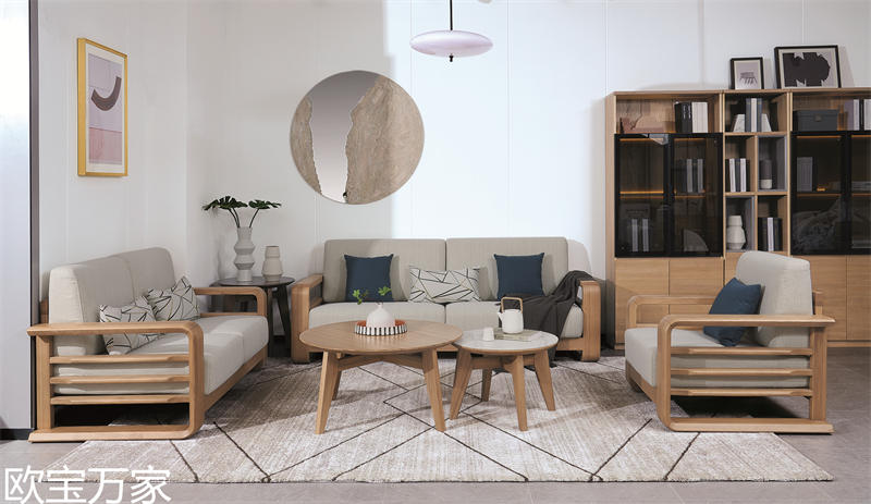 歐寶萬(wàn)家現(xiàn)代時(shí)尚極簡(jiǎn)白蠟?zāi)炯揖?