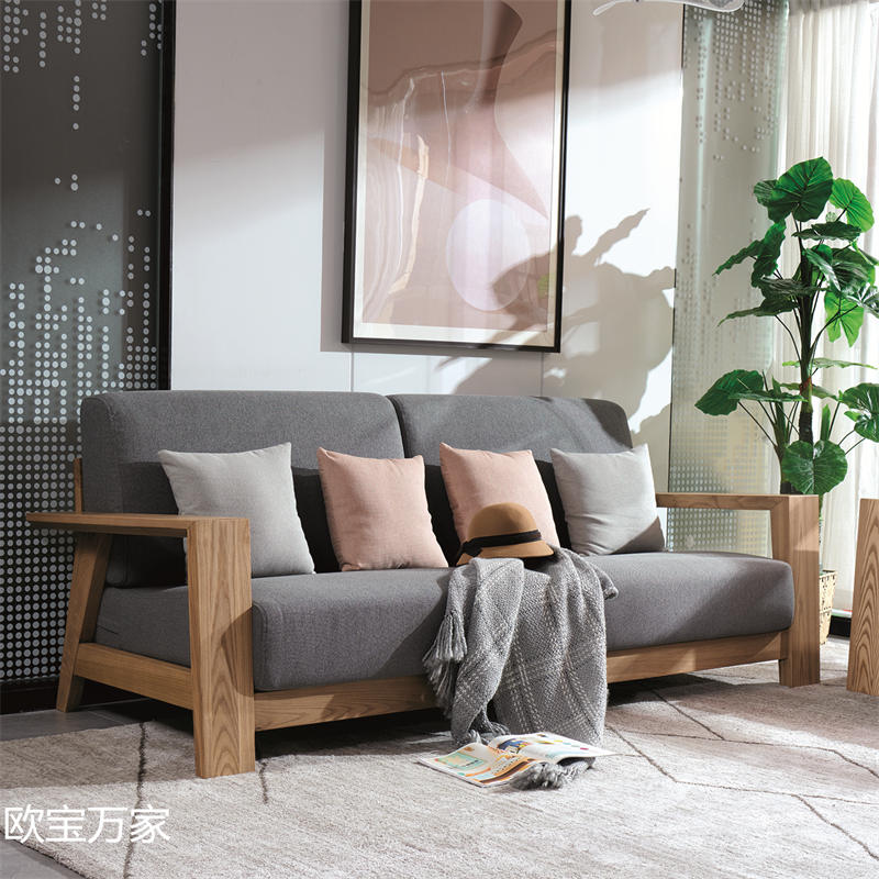 歐寶萬(wàn)家現(xiàn)代時(shí)尚極簡(jiǎn)白蠟?zāi)炯揖?2