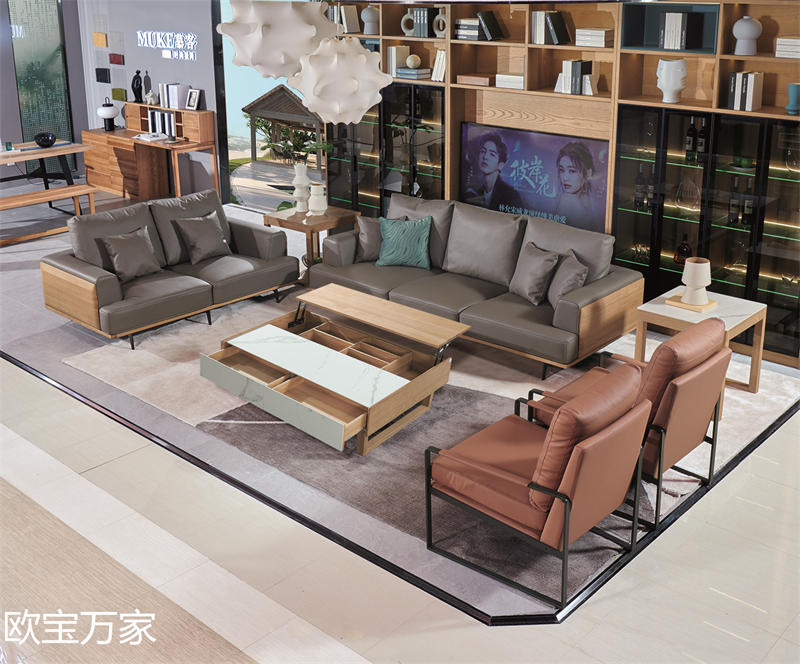 歐寶萬(wàn)家現(xiàn)代時(shí)尚極簡(jiǎn)白蠟?zāi)炯揖?3