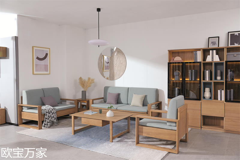 歐寶萬(wàn)家現(xiàn)代時(shí)尚極簡(jiǎn)白蠟?zāi)炯揖?6