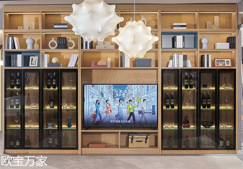 歐寶萬(wàn)家現(xiàn)代時(shí)尚極簡(jiǎn)白蠟?zāi)炯揖?9