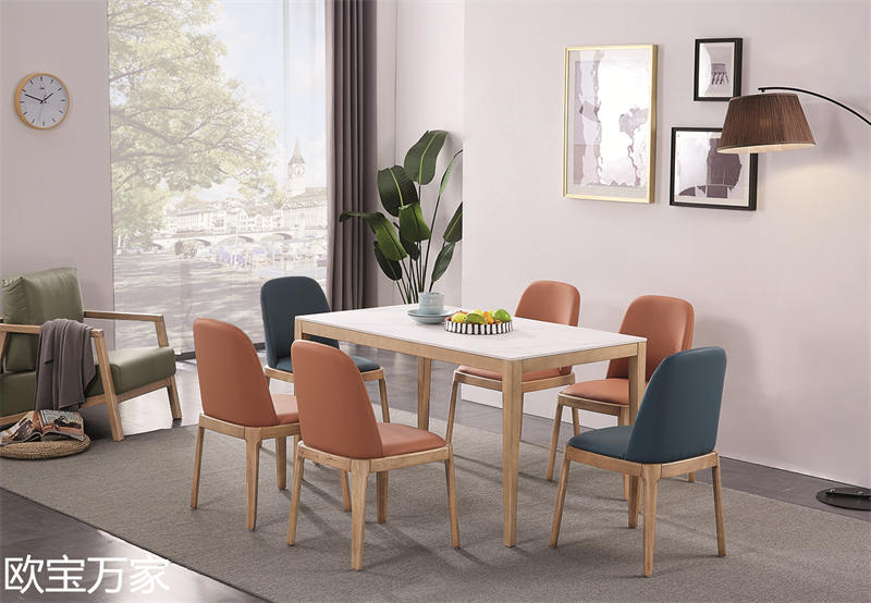 歐寶萬(wàn)家現(xiàn)代時(shí)尚極簡(jiǎn)白蠟?zāi)炯揖?4