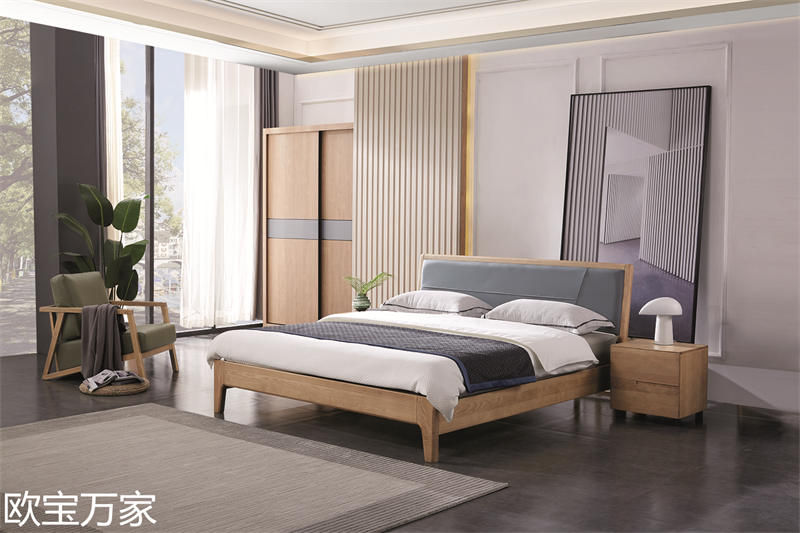 歐寶萬(wàn)家現(xiàn)代時(shí)尚極簡(jiǎn)白蠟?zāi)炯揖?1