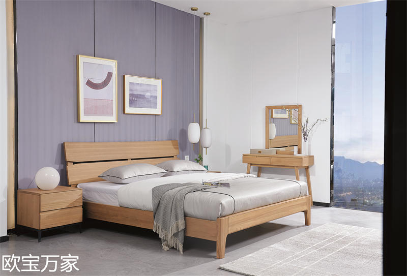 歐寶萬(wàn)家現(xiàn)代時(shí)尚極簡(jiǎn)白蠟?zāi)炯揖?5