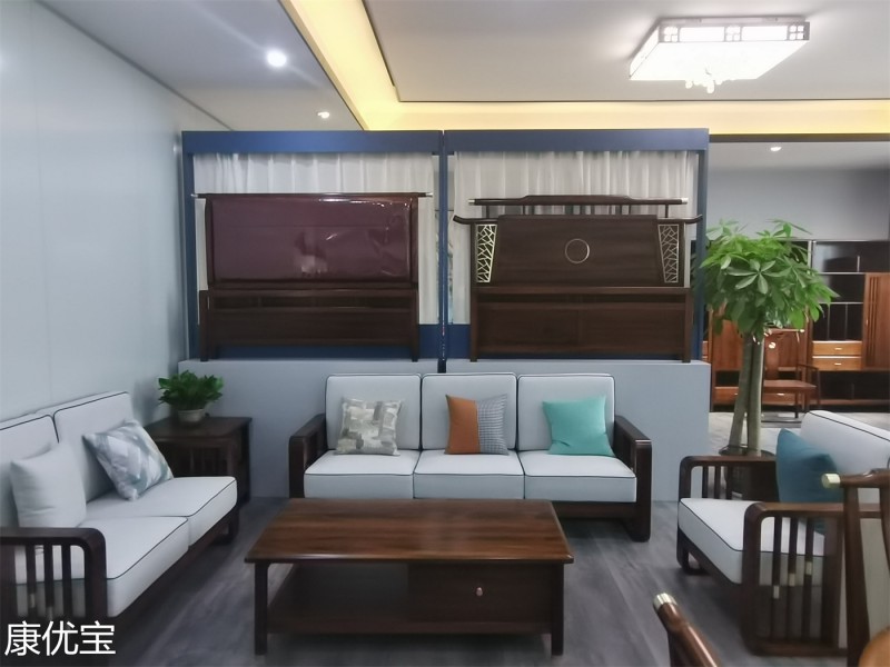 康優寶輕奢新中式家具工廠展廳實拍14