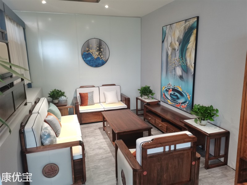 康優寶輕奢新中式家具工廠展廳實拍18