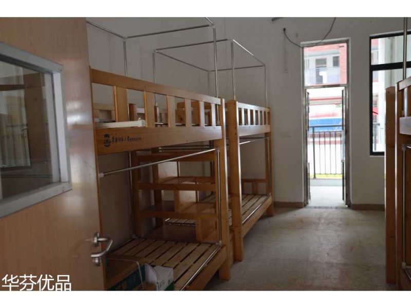 學校、部隊、科研實驗室實木家具、課桌、宿舍上下雙層床工程定制4