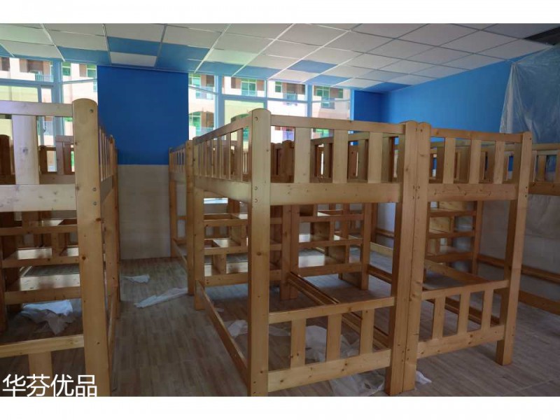 學校、部隊、科研實驗室實木家具、課桌、宿舍上下雙層床工程定制34