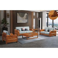 百福源康金檀逸品系列家具：221#1+2+3沙發(fā)(可做高箱)