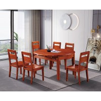 百福源康紅胡桃系列家具：3506#跳臺、3501#餐椅