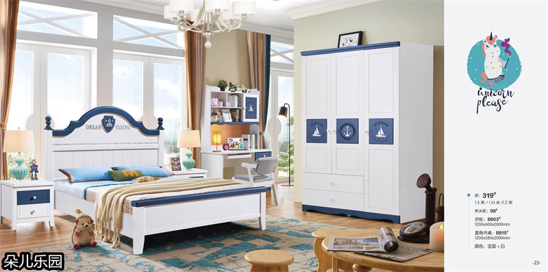 江西南康青少年兒童實木套房11