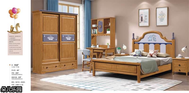 江西南康青少年兒童實木套房20