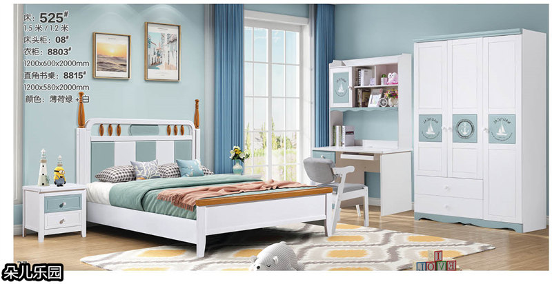 江西南康青少年兒童實木套房41