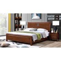 長(zhǎng)樂(lè)家具北美胡桃色橡膠木2138#大床