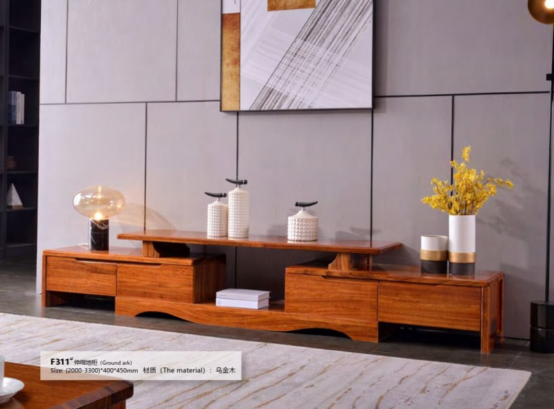 烏金木F311#伸縮地柜