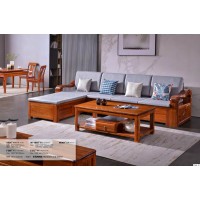 長城烏金木8801#轉角沙發（冬夏兩用款）