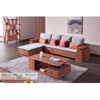 長城紫金檀木A923#轉角沙發(冬夏兩用款)