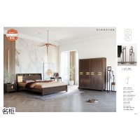 南康現代極簡實木家具，暖咖色、原木色實木家具，江西北歐實木套房廠家，名柜家具