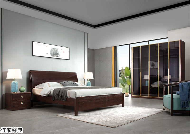 江西南康連家尊典現代中式白蠟木家具25