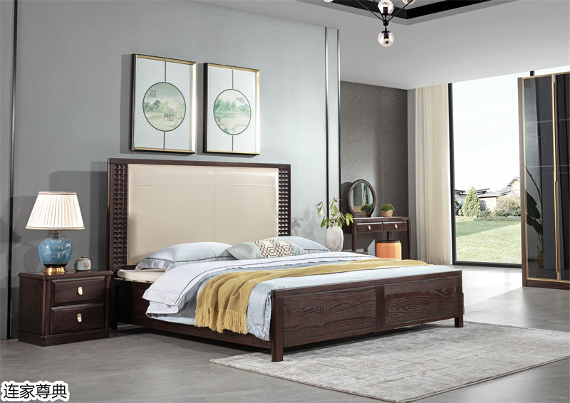 江西南康連家尊典現代中式白蠟木家具33