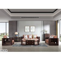 南康現代中式白蠟木家具,江西板栗色現代中式白蠟木套房廠家,連家尊典家具有限公司