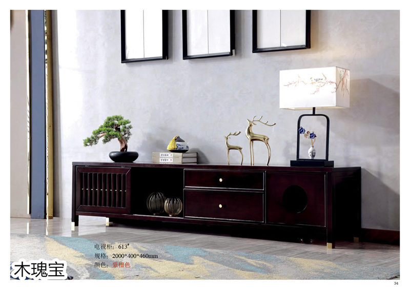 江西南康木瑰寶新中式套房家具35