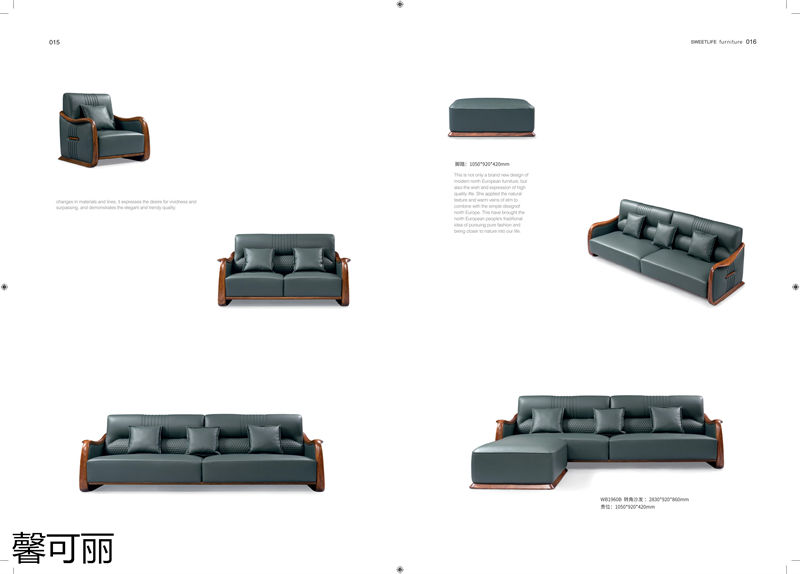 馨可麗現(xiàn)代極簡(jiǎn)輕奢烏金木家具7