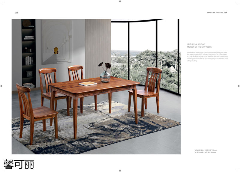 馨可麗現(xiàn)代極簡(jiǎn)輕奢烏金木家具26