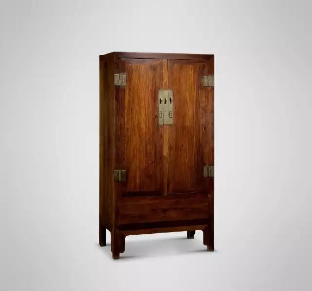 明末清初黃花梨四面平方角柜