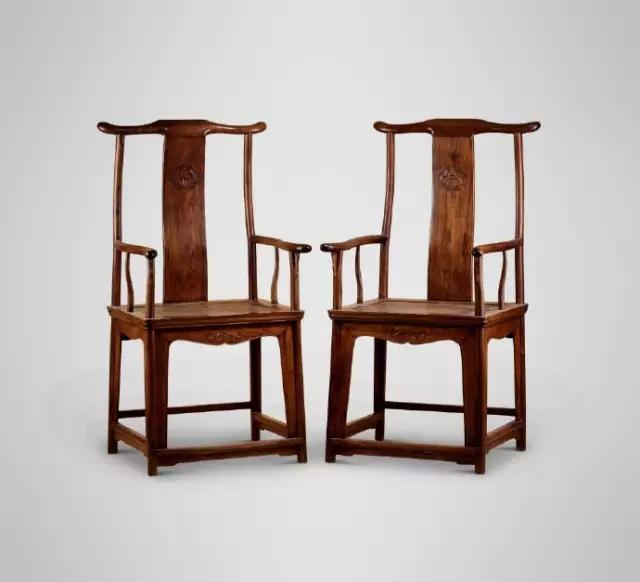 清早期黃花梨四出頭官帽椅