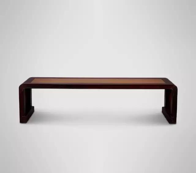 清早期紫檀嵌黃花梨卷幾