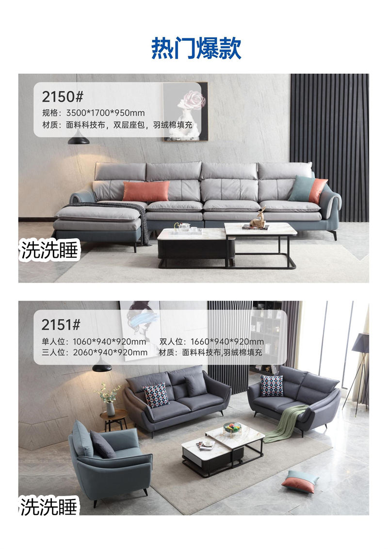 悟道家具·洗洗睡現代簡約輕奢軟體家具4