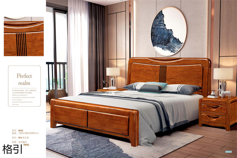 晶品家具&middot; 格引現(xiàn)代中式金絲檀木套房家具33