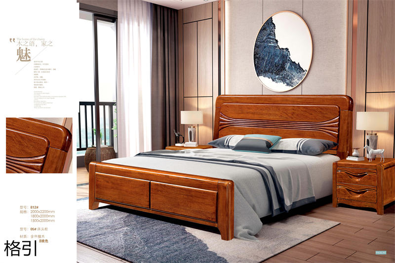 晶品家具&middot; 格引現(xiàn)代中式金絲檀木套房家具34