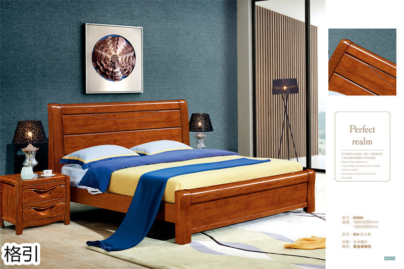 晶品家具&middot; 格引現(xiàn)代中式金絲檀木套房家具36
