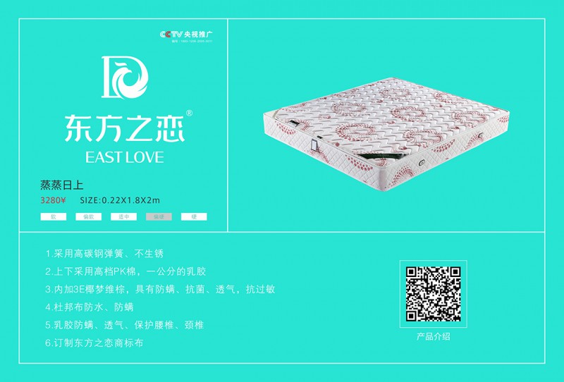 床墊：蒸蒸日上