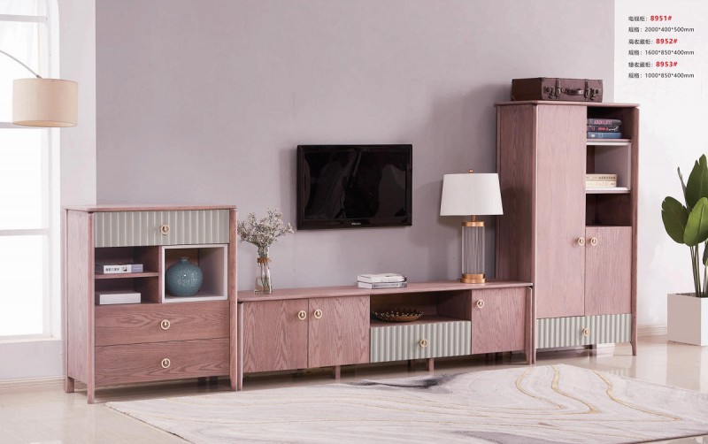 8951#電視柜、8952#高收藏柜、8953#矮收藏柜