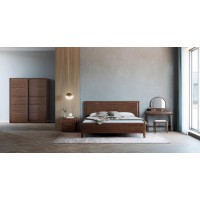 艾美儷家可可西里現代極簡黑金檀木家具：大床KK1109#