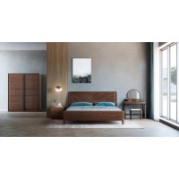 艾美儷家可可西里現代極簡黑金檀木家具：大床KK1105#