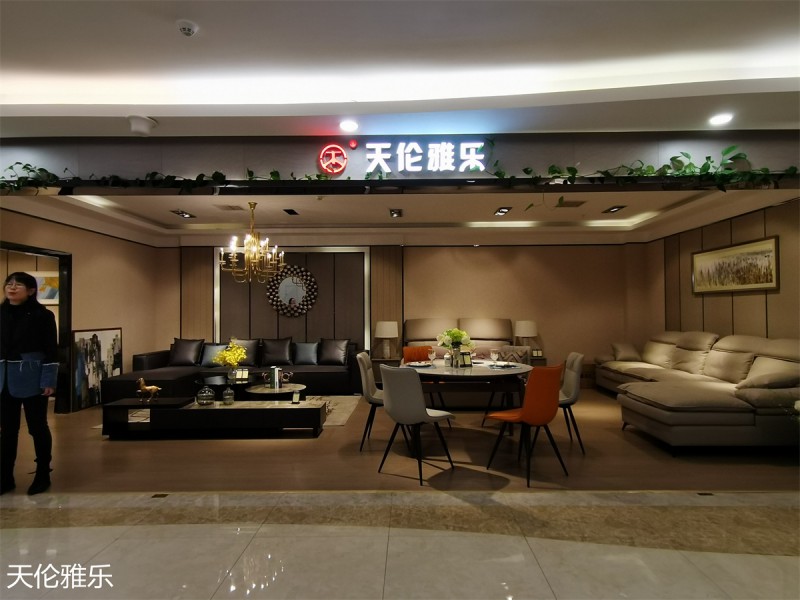 天倫雅樂現代簡約輕奢軟體家具展廳實拍1