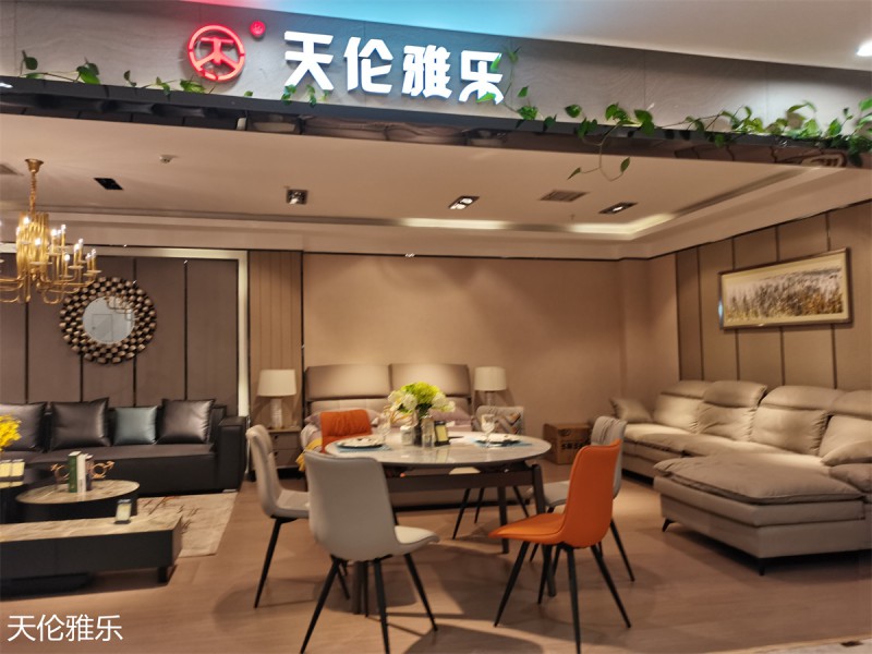 天倫雅樂現代簡約輕奢軟體家具展廳實拍2