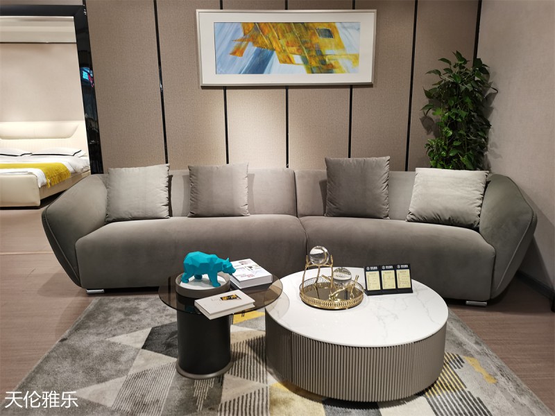 天倫雅樂現代簡約輕奢軟體家具展廳實拍3