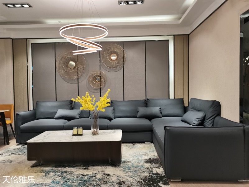 天倫雅樂現代簡約輕奢軟體家具展廳實拍5
