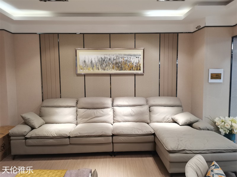 天倫雅樂現代簡約輕奢軟體家具展廳實拍7