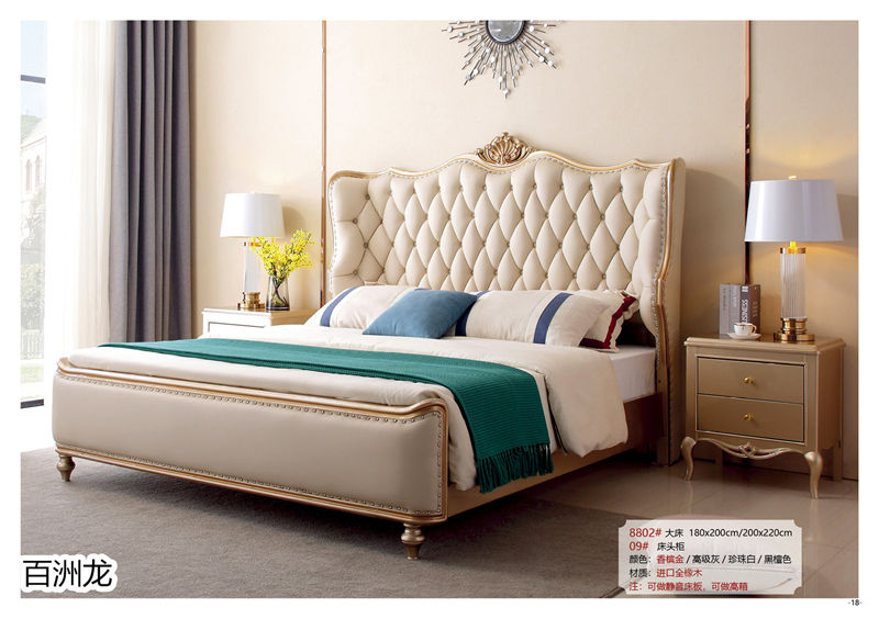 百洲龍歐美輕奢實木套房家具16